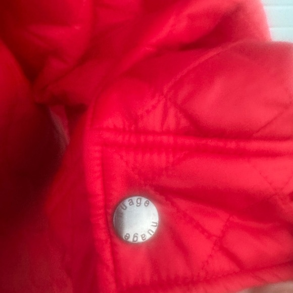 Nuage Women's Quilted Puffer Coat in Red size L - Picture 4 of 8